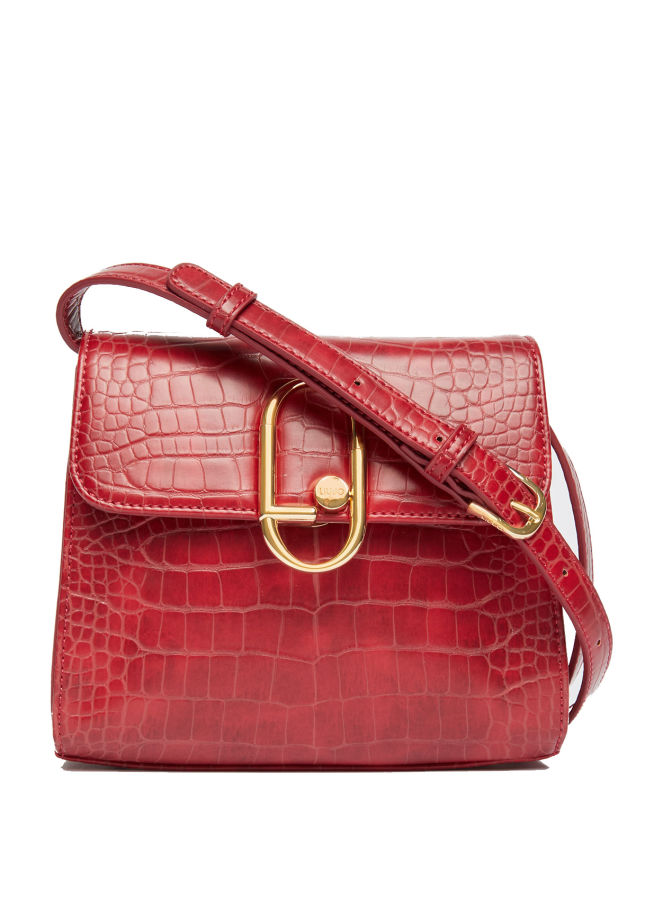 Bolsa de Tiracolo Feminina Croco Vermelha | Liu Jo | - Rolling Luggage |  Malas & Acessórios
