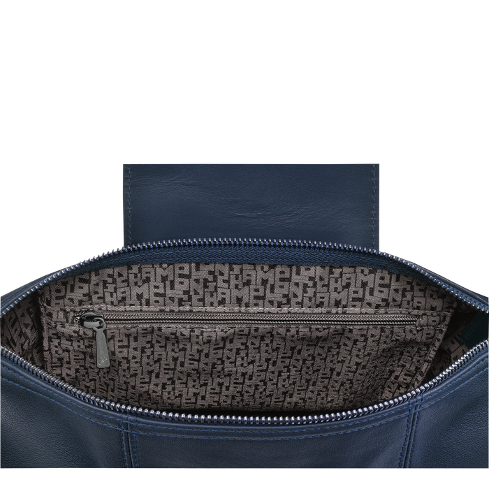 Longchamp - Mochila de Senhora em Pele Azul Marinho | Le Pliage - Rolling  Luggage | Malas & Acessórios