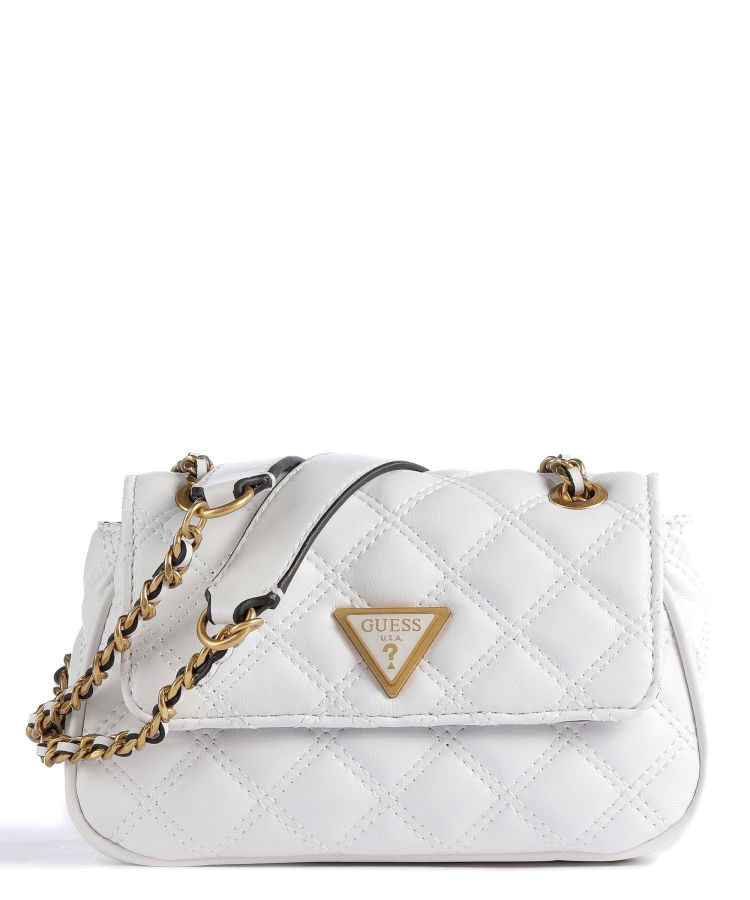 Guess Bolsas de Senhora - Giully Mini Bolsa de Ombro de Feminina Branca -  Rolling Luggage | Malas & Acessórios